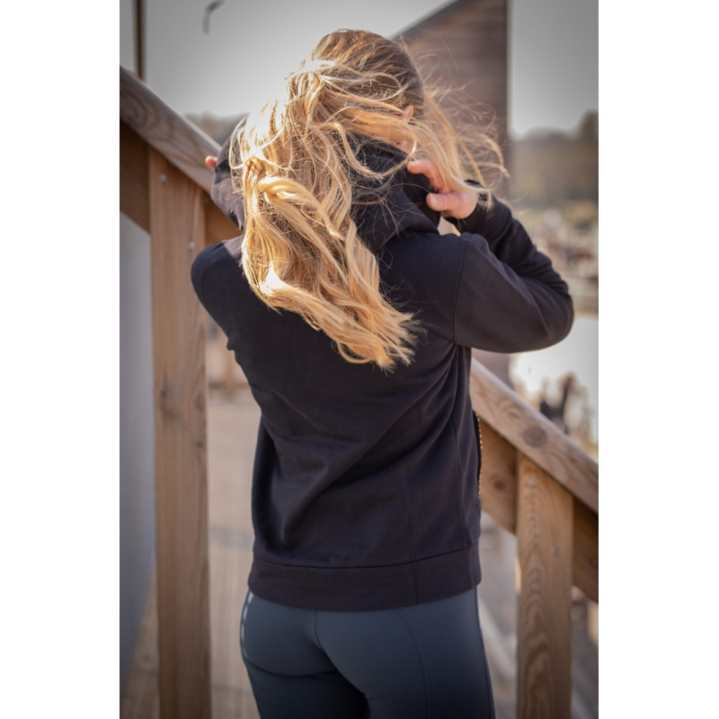 Sweat zippé Emy Pénélope marine 2