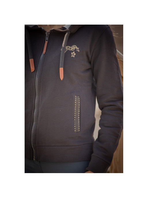 Sweat zippé Emy Pénélope marine 3 Sweat zippé Emy Pénélope marine 3