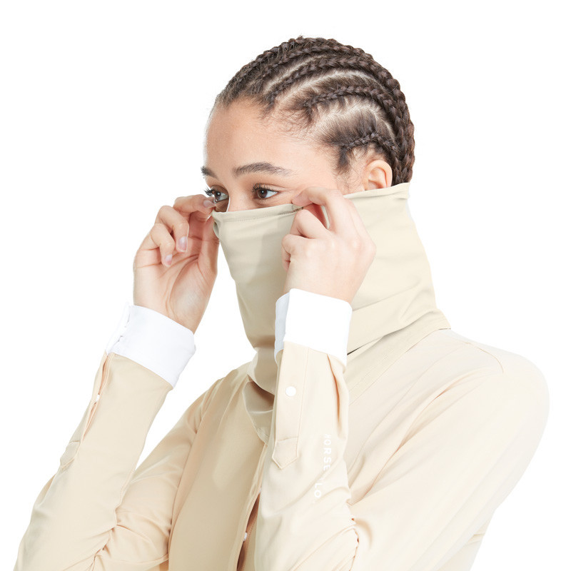 Tour de cou Aero Face Scarf Horse Pilot sand remonté