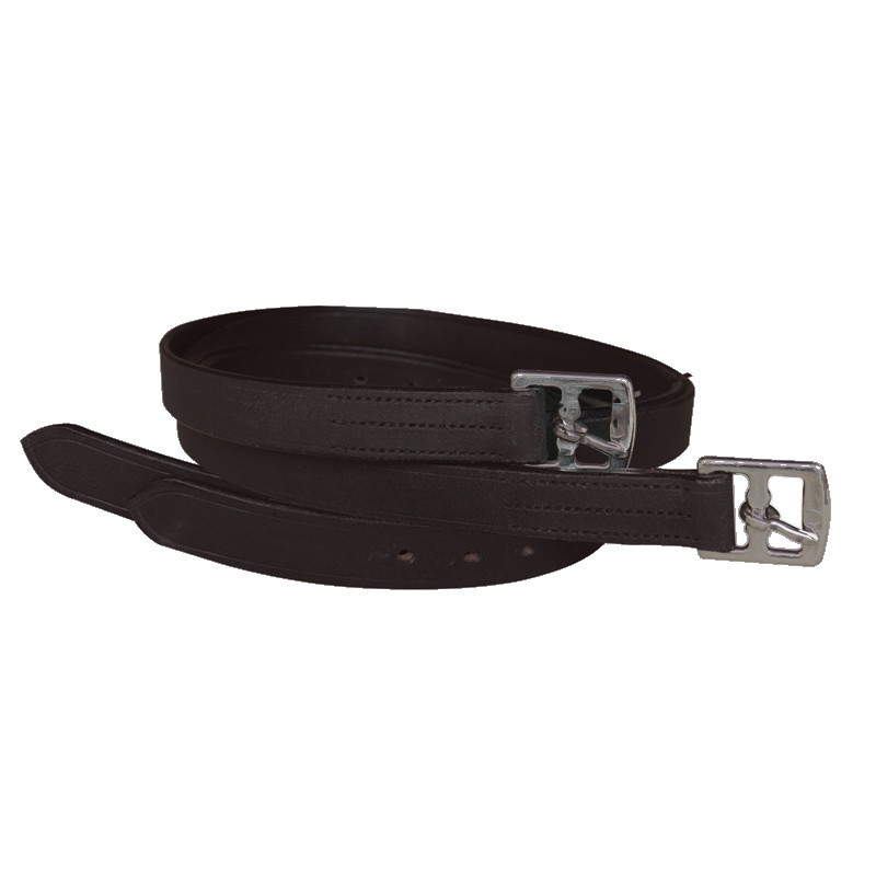 Etrivières cuir Canter marron