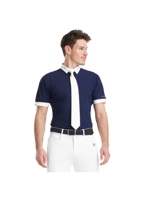 Chemise de concours Aerolight MC 2022 Homme Horse Pilot navy