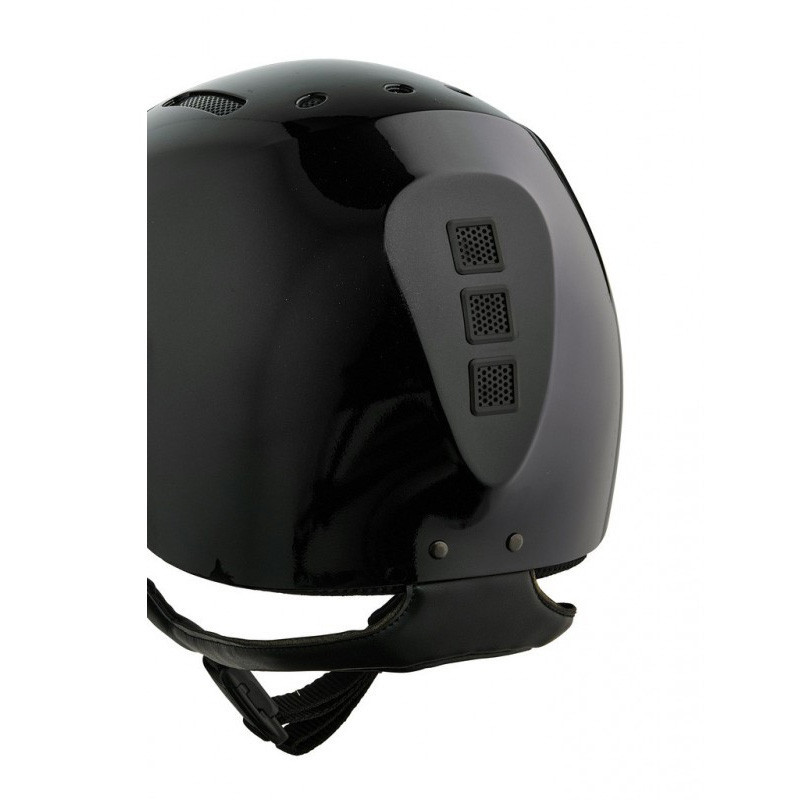 Casque Gravity S brillant Naca noir arrière