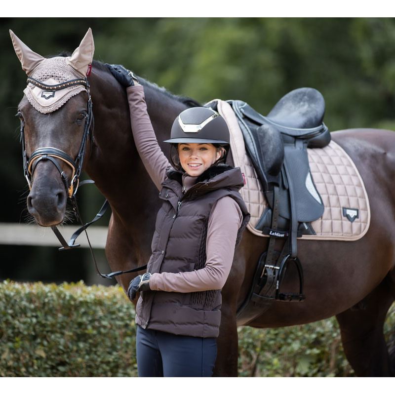 Tapis de selle loire memory dressage square dressage Lemieux beige
