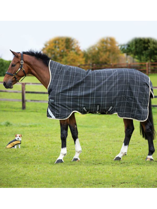 Couverture cheval Horseware Rhino Wug Vari Layer black grey white check & grey Couverture cheval Horseware Rhino Wug Vari Layer black grey white check & grey