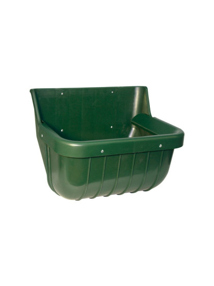 Mangeoire De Porte Kerbl 12 Litres - Avec Crochet Suspension Métallique, Pour Écurie, Box, Van - Bleu