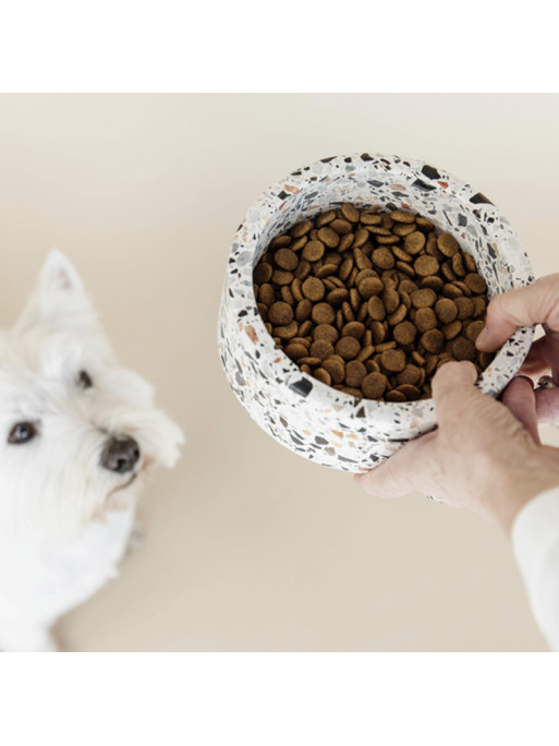 Gamelle pour chien en pierre Terrazzo Kentucky Gamelle pour chien en pierre Terrazzo Kentucky