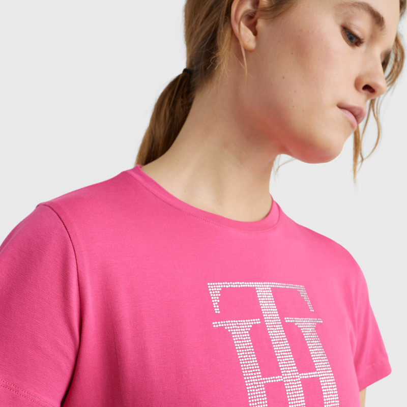 T-Shirt TH Rhinestone Tommy Hilfiger Equestrian