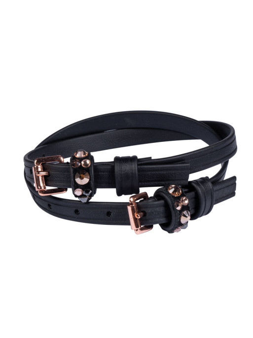 Lanières d'éperons Rosegold Glamour HKM
