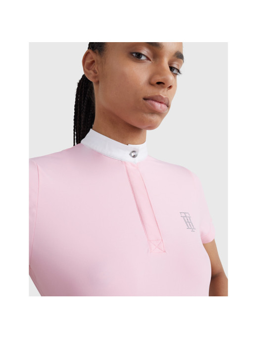 T-Shirt concours à manches courtes Rhinestone Performance Tommy Hilfiger Equestrian T-Shirt concours à manches courtes Rhinestone Performance Tommy Hilfiger Equestrian