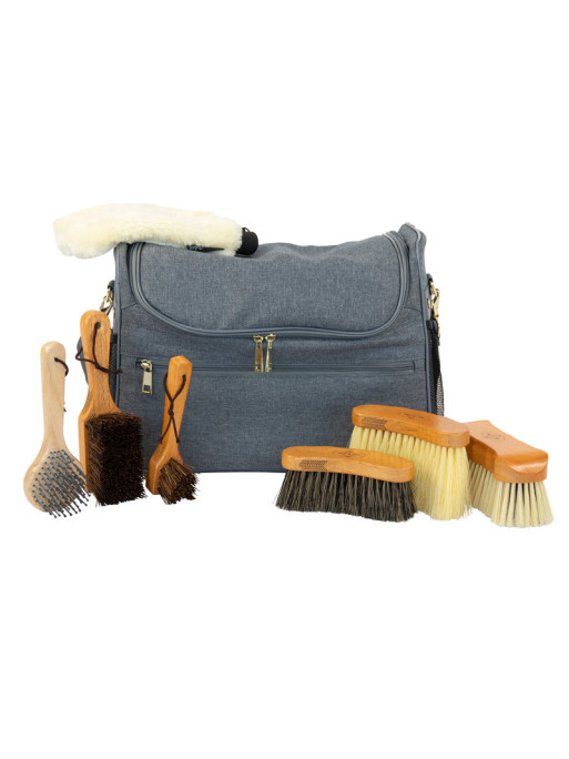 Sac de pansage Grooming Bag avec brosses Kentucky Sac de pansage Grooming Bag avec brosses Kentucky