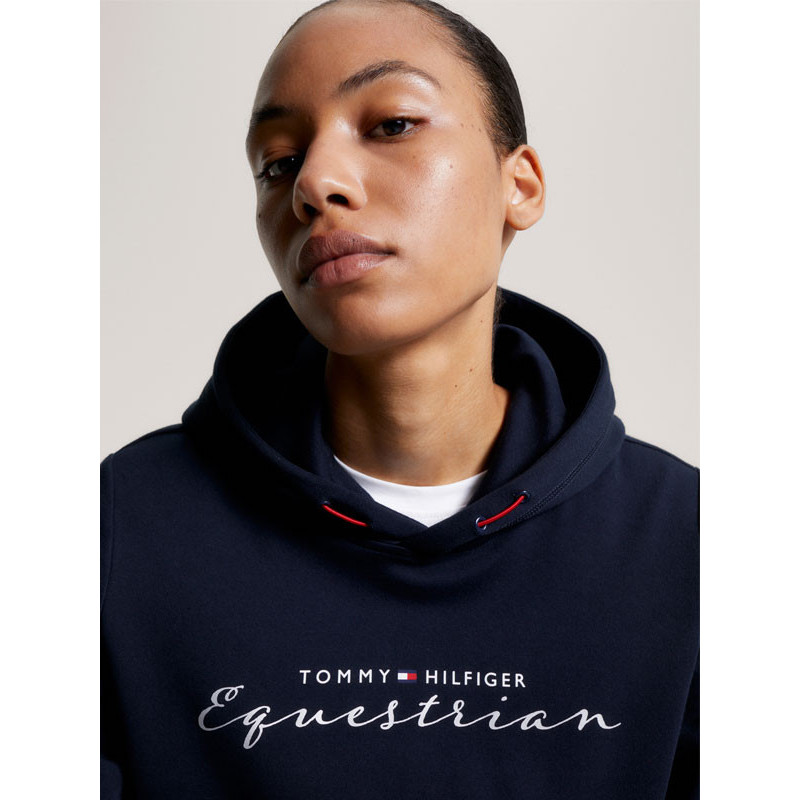 Sweatshirt Metallic Logo Graphic Tommy Hilfiger Equestrian