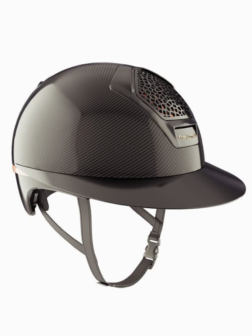 Casque Voronoï sans protection temporale black glossy visière longue Freejump Casque Voronoï sans protection temporale black glossy visière longue Freejump