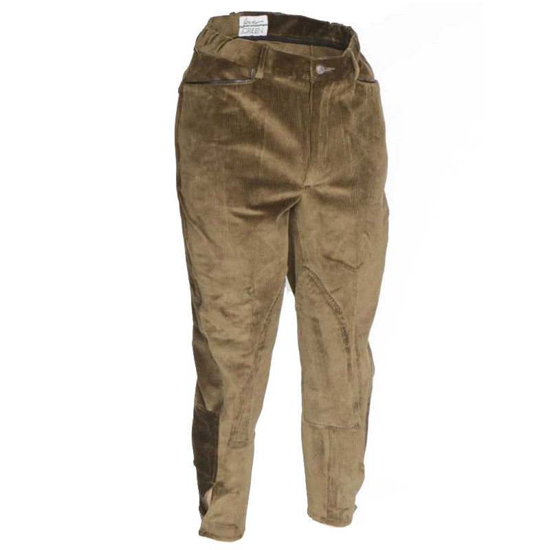 Pantalon velours demi-Saumur Lovergreen LG00476-KAKI-42