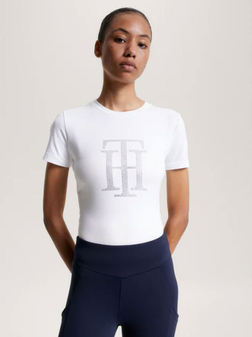 T-Shirt TH Rhinestone Tommy Hilfiger Equestrian