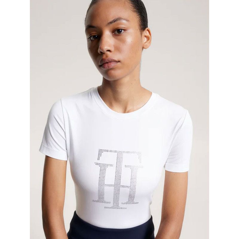 T-Shirt TH Rhinestone Tommy Hilfiger Equestrian